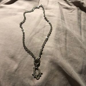 Dior logo necklace